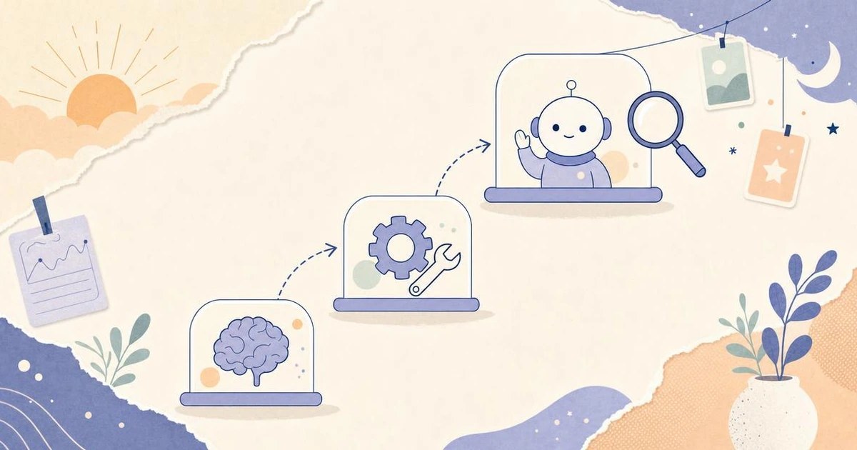 Illustration of three podium tiers holding scorecards of different sizes, a magnifying glass resting on the smallest card