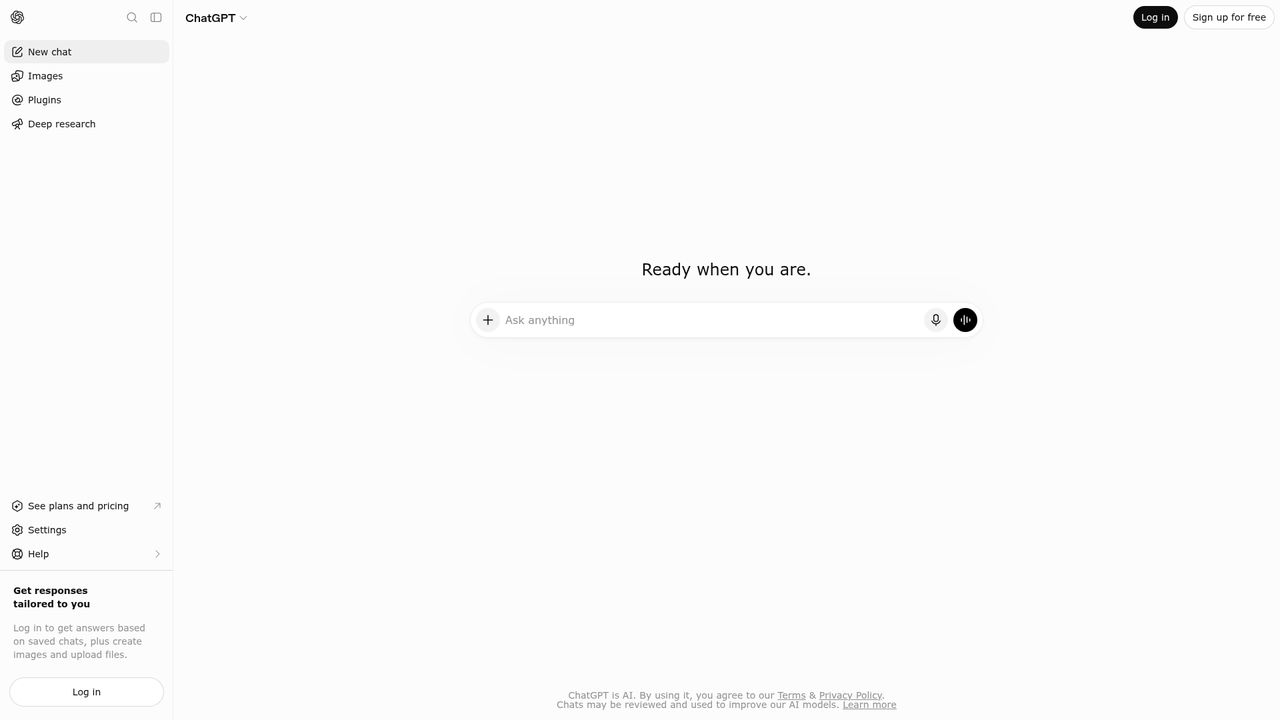 ChatGPT interface with a conversation and memory settings open